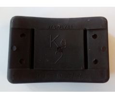 Zalievané olovo 2kg čierne