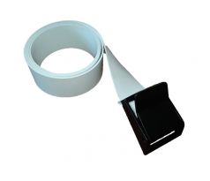 Gumový záťažový opasok s plastovou sponou-prackou 50mm dlhý 140 cm