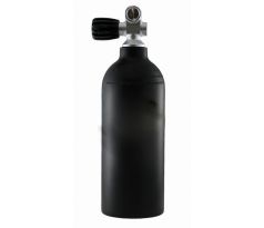 1,5L flaša s ventilom čierna